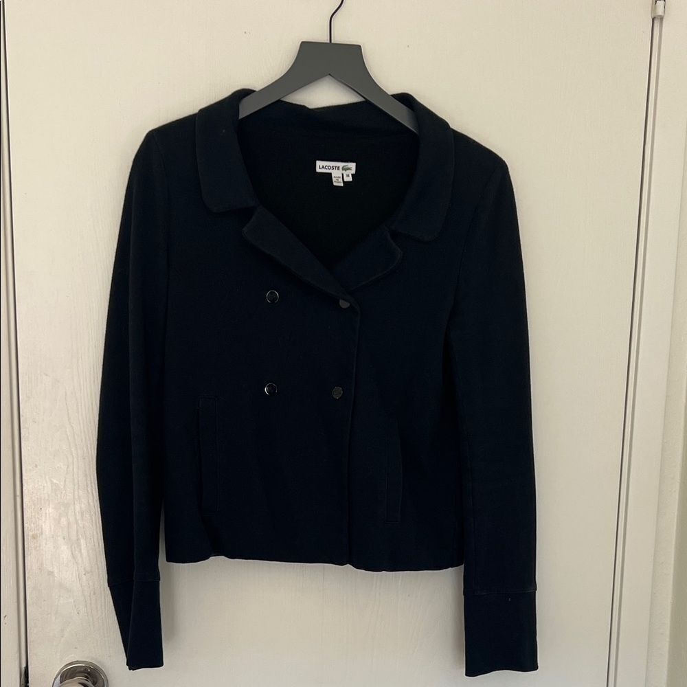 Lacoste Women's Black cotton Blazer M